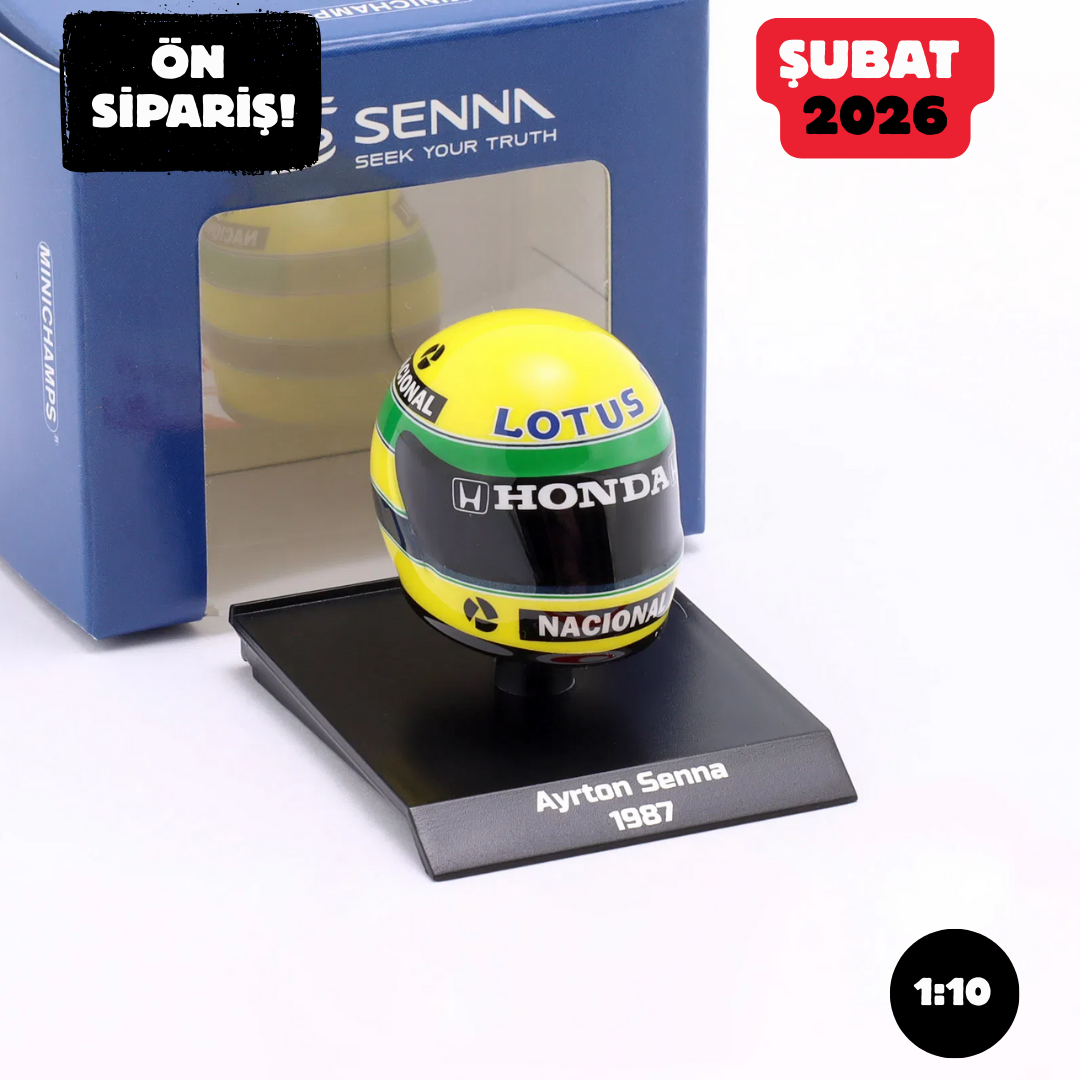 Ön Sipariş - 1/10 MINICHAMPS - BELL HELMET - F1 CASCO HELMET AYRTON SENNA LOTUS 99T HONDA 99T N 12 SEASON 1987 - 540388712