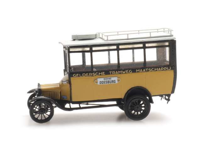 1/87 Ford TT Passenger Bus, yellow/brown