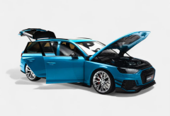 Ön Sipariş - 1/18 Kengfai & Kilo Works Audi RS4 Darwin (Blue Metallic) - VAKW02303
