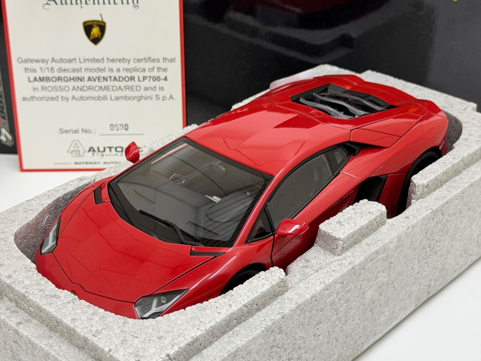 1/18 AUTOART Lamborghini Aventador LP700-4 Red - 74669