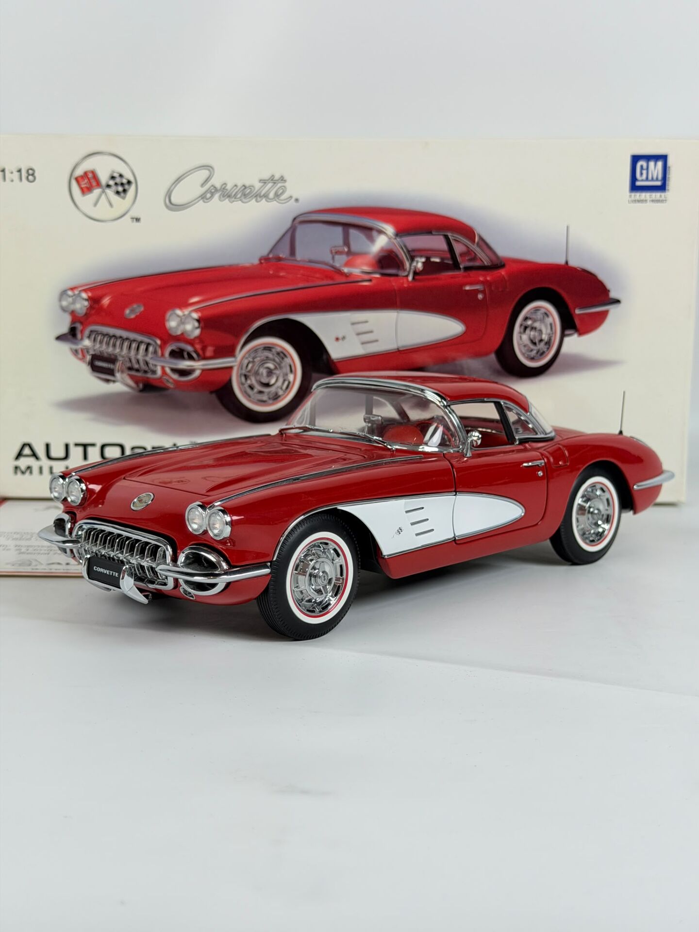 1/18 AUTOART Chevrolet Corvette 1958 (Signet Red) - 71148