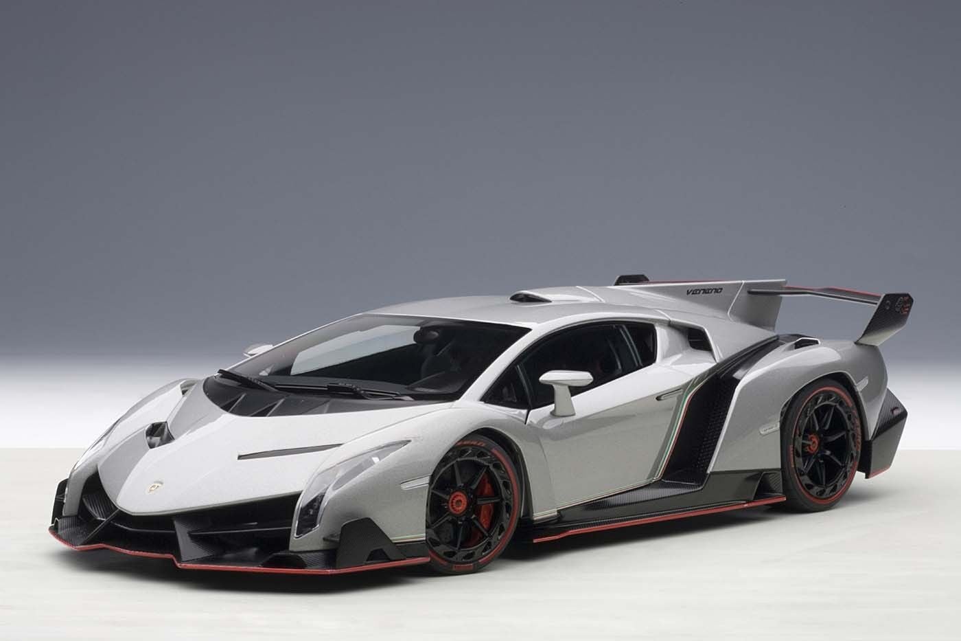 1/18 AUTOART Lamborghini Veneno Grey 2013 Geneva Car Show Car - 74506