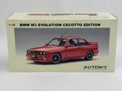 1/18 AUTOART BMW M3 E30 Sport Evolution Cecetto Edition Red - 70566