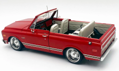 1/18 ACME GMC JIMMY SLAMMED CUSTOM LOW RIDER RED / WHITE TOP - A1807715