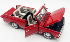 1/18 ACME GMC JIMMY SLAMMED CUSTOM LOW RIDER RED / WHITE TOP - A1807715
