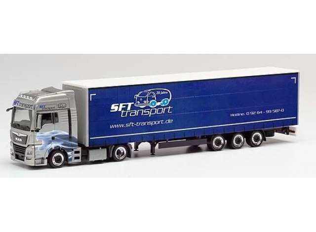 1/87 MAN TGX XXL L.Sz. *SFT Transporte*, silver/blue