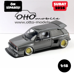 Ön Sipariş - 1/18 OTTO Volkswagen Golf II GTi by Khyzyl Saleem Ascot Grey Metallic 2021 - OT476
