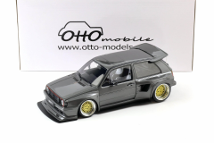 Ön Sipariş - 1/18 OTTO Volkswagen Golf II GTi by Khyzyl Saleem Ascot Grey Metallic 2021 - OT476