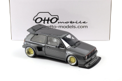 Ön Sipariş - 1/18 OTTO Volkswagen Golf II GTi by Khyzyl Saleem Ascot Grey Metallic 2021 - OT476