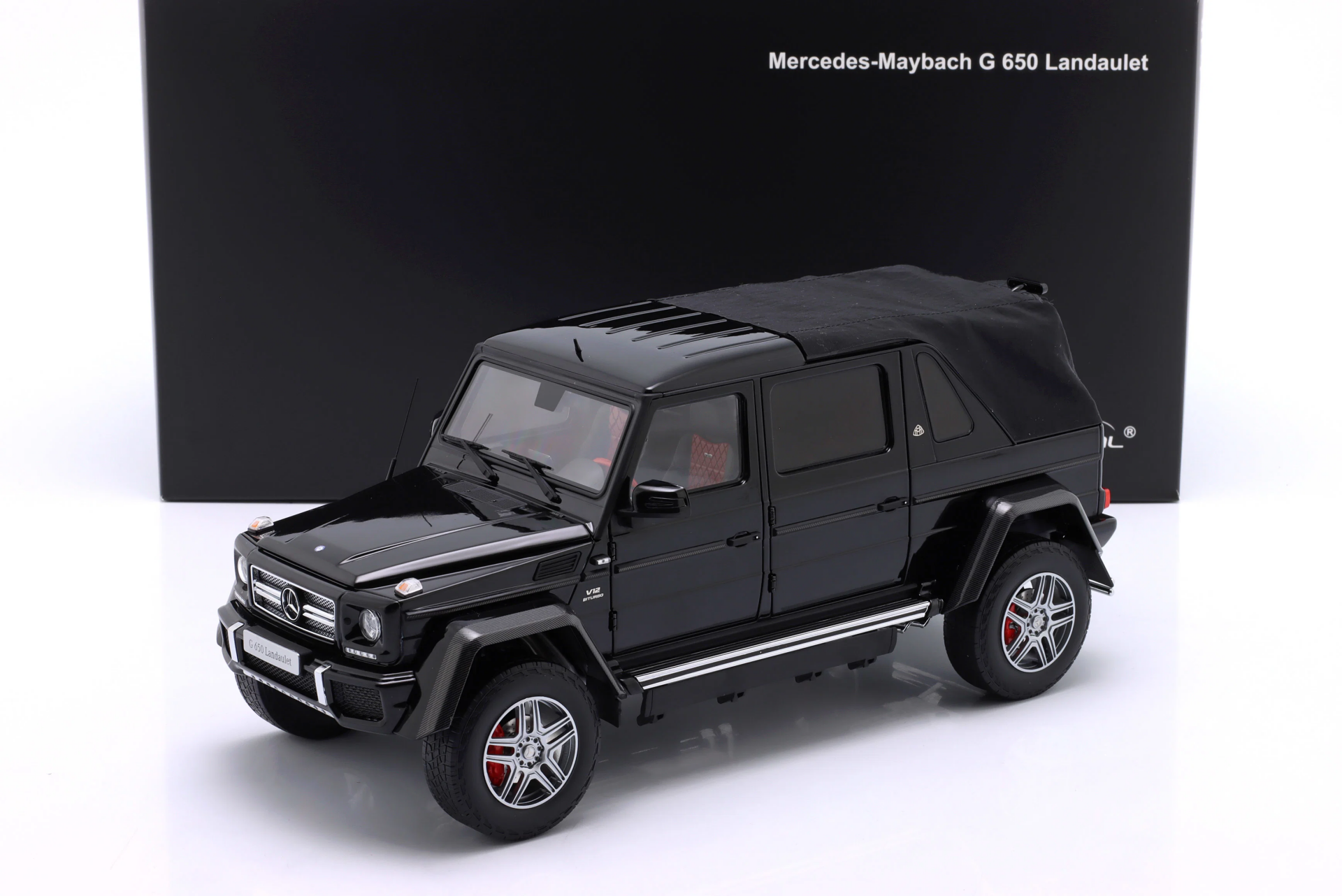 1/18 Almost Real Mercedes-Benz Maybach G650 Landaulet (W463) black metallic - ALM820212