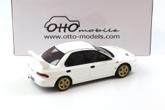 Ön Sipariş - 1/18 OTTO Subaru Impreza WRX Type RA STI Pure white 2000 - OT490