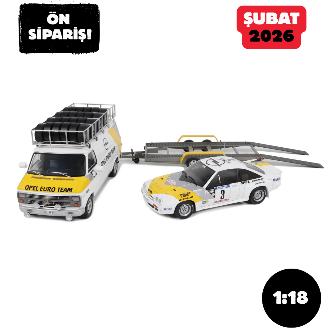 Ön Sipariş - 1/18 OTTO Rallye Pack Opel Tour de Corse 1984 - OT491