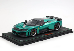 1/18 BBR Ferrari F80 Ferrari F80 carbon optional Green Jewel - bicolor wheels silver and carbon - P18253F1