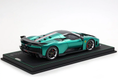 1/18 BBR Ferrari F80 Ferrari F80 carbon optional Green Jewel - bicolor wheels silver and carbon - P18253F1