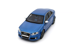 Ön Sipariş - 1/18 OTTO Audi RS 4 B7 Sedan Sprint Blue 2007 - OT1215