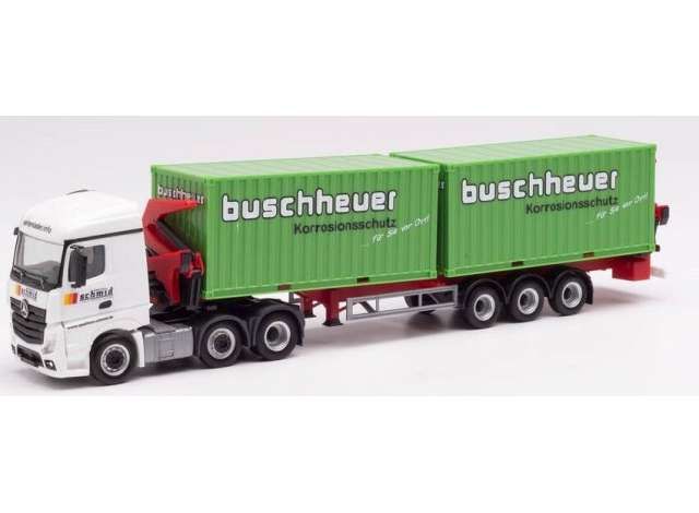 1/87 Mercedes Benz Actros S. 6x2 Hammar C.Sl. Schmid Transporter, green/white