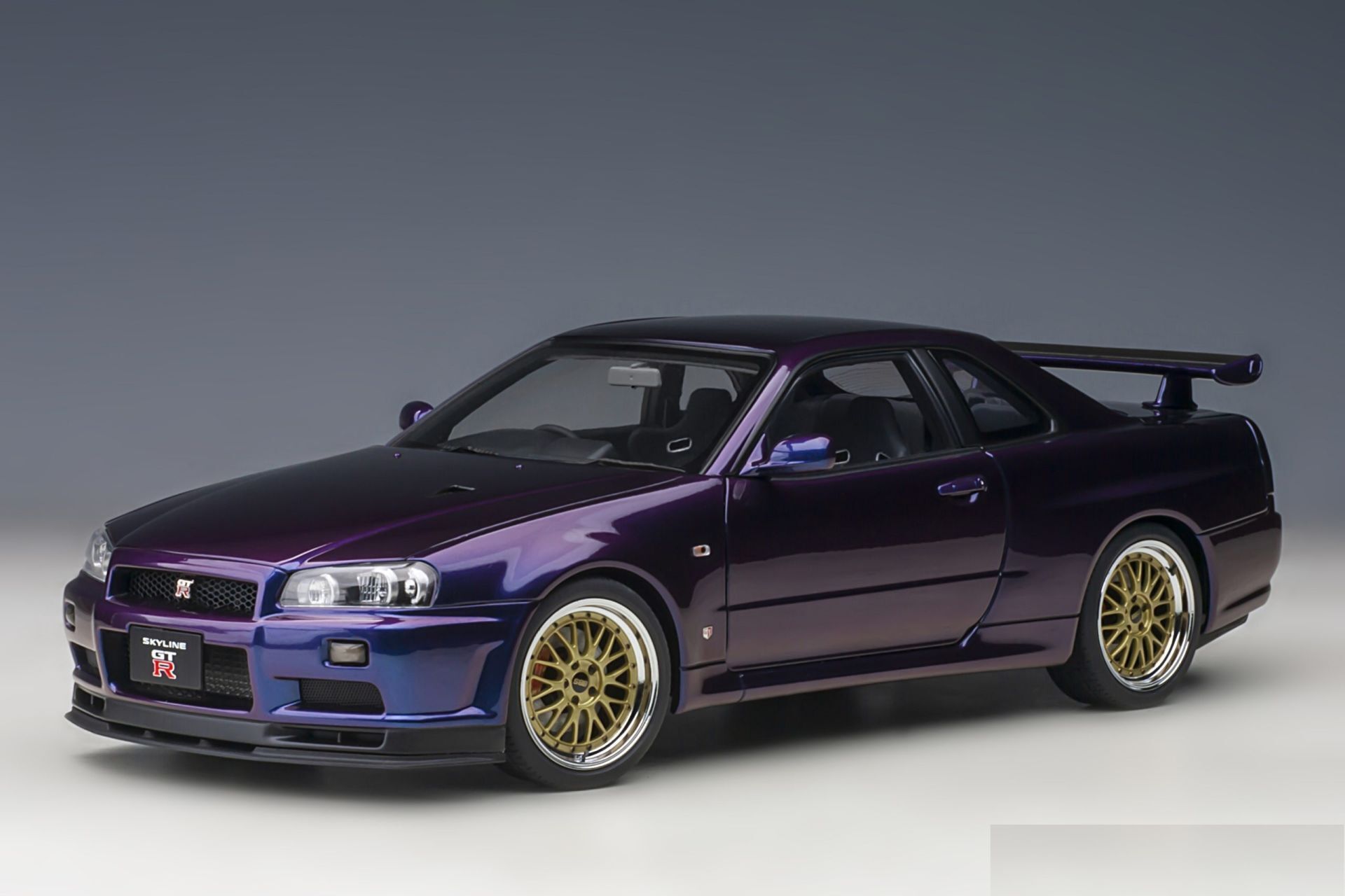 AUTOART - NISSAN - SKYLINE GT-R (R34) V-SPEC II NUR WITH BBS WHEELS 2002