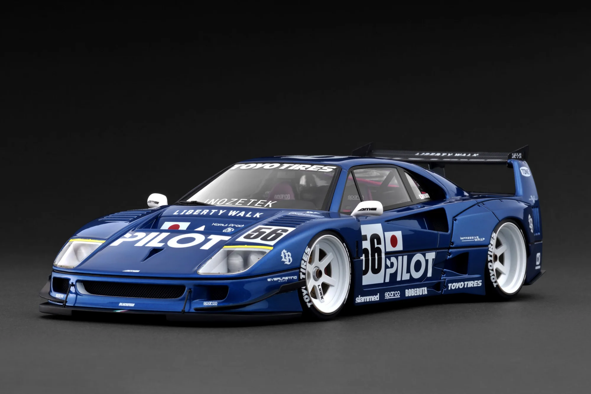 1/18 Ignition LB-WORKS 40 Blue Metallic Ferrari F40 - IG3753