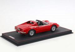 1/18 BBR Ferrari Dino 246 GTS 1972 Geneve Show 1972 Rosso Corsa 322 - P18258
