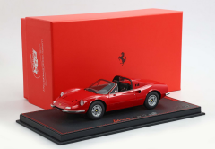 1/18 BBR Ferrari Dino 246 GTS 1972 Geneve Show 1972 Rosso Corsa 322 - P18258