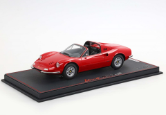 1/18 BBR Ferrari Dino 246 GTS 1972 Geneve Show 1972 Rosso Corsa 322 - P18258