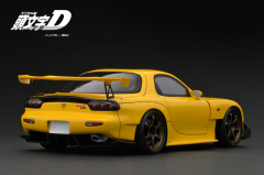 1/18 Ignition Model INITIAL D Mazda RX-7 (FD3S) Yellow With Mr. Keisuke Takahashi
