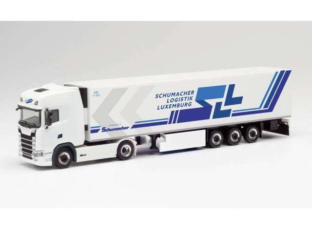 1/87 Scania CS 20 HD K.Sz. Schumacher Logistics Luxembourg (L), white/blue