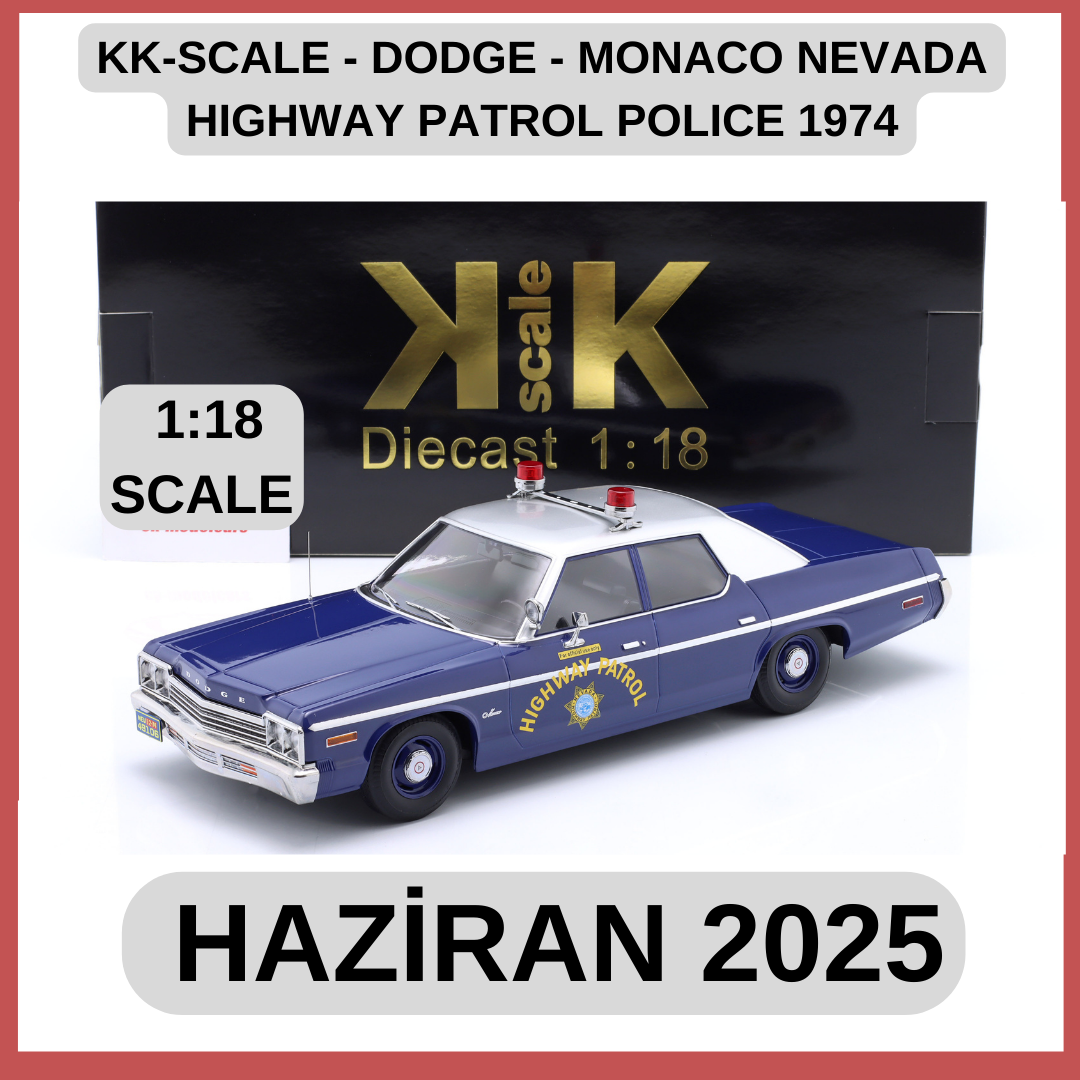 KK-SCALE - DODGE - MONACO NEVADA HIGHWAY PATROL POLICE 1974