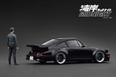 1/18 Ignition Model Porsche Blackbird (964) Black 湾岸MIDNIGHT With Mr. Tatsuya Shima - IG3593
