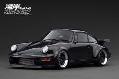 1/18 Ignition Model Porsche Blackbird (964) Black 湾岸MIDNIGHT With Mr. Tatsuya Shima - IG3593