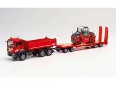 1/87 MAN TGS M B. + Goldhofer TU-4 + Hamm DV 90 Kutter HTS, red