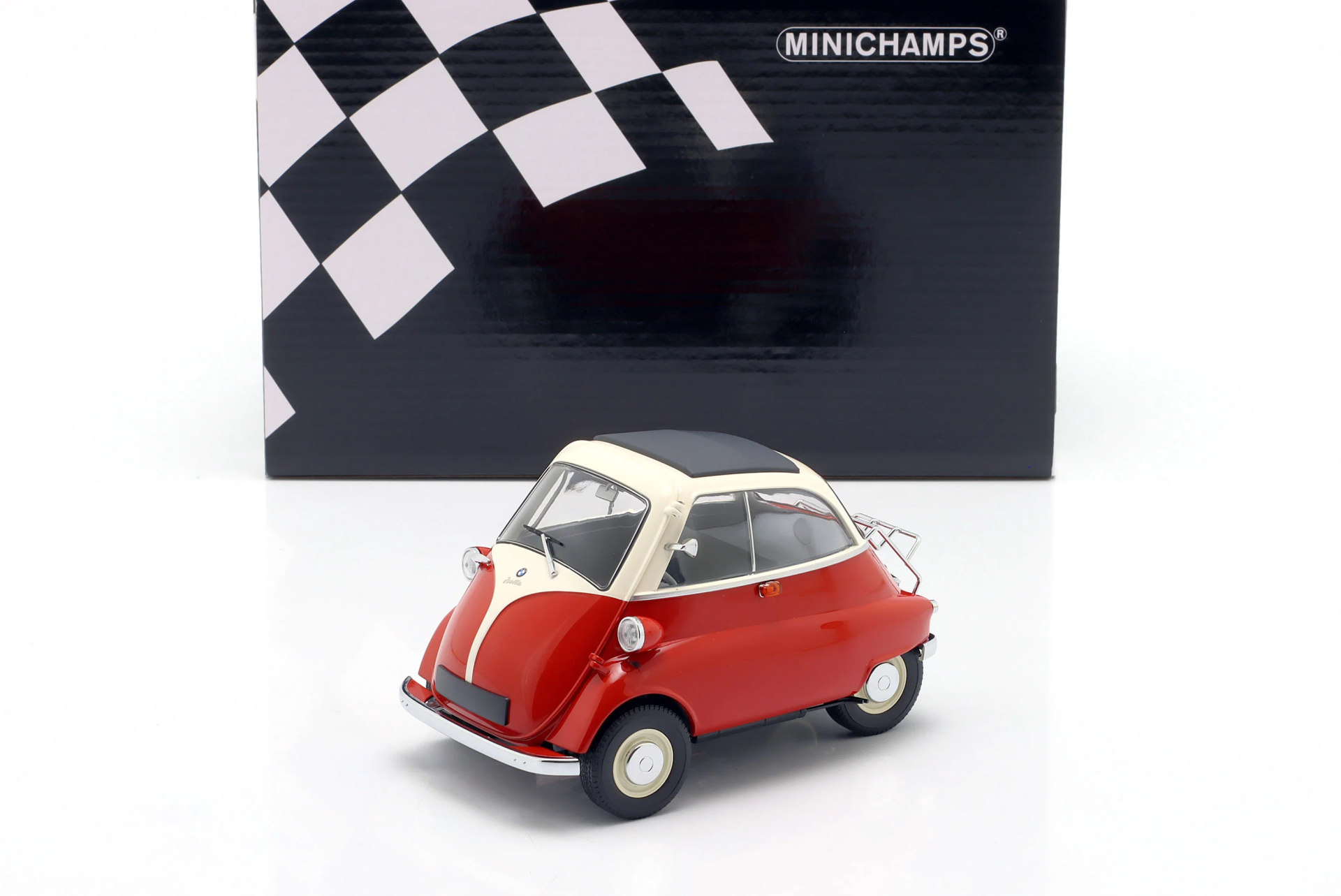 1/18 Minichamps BMW Isetta Year 1955 white, red - 110024001