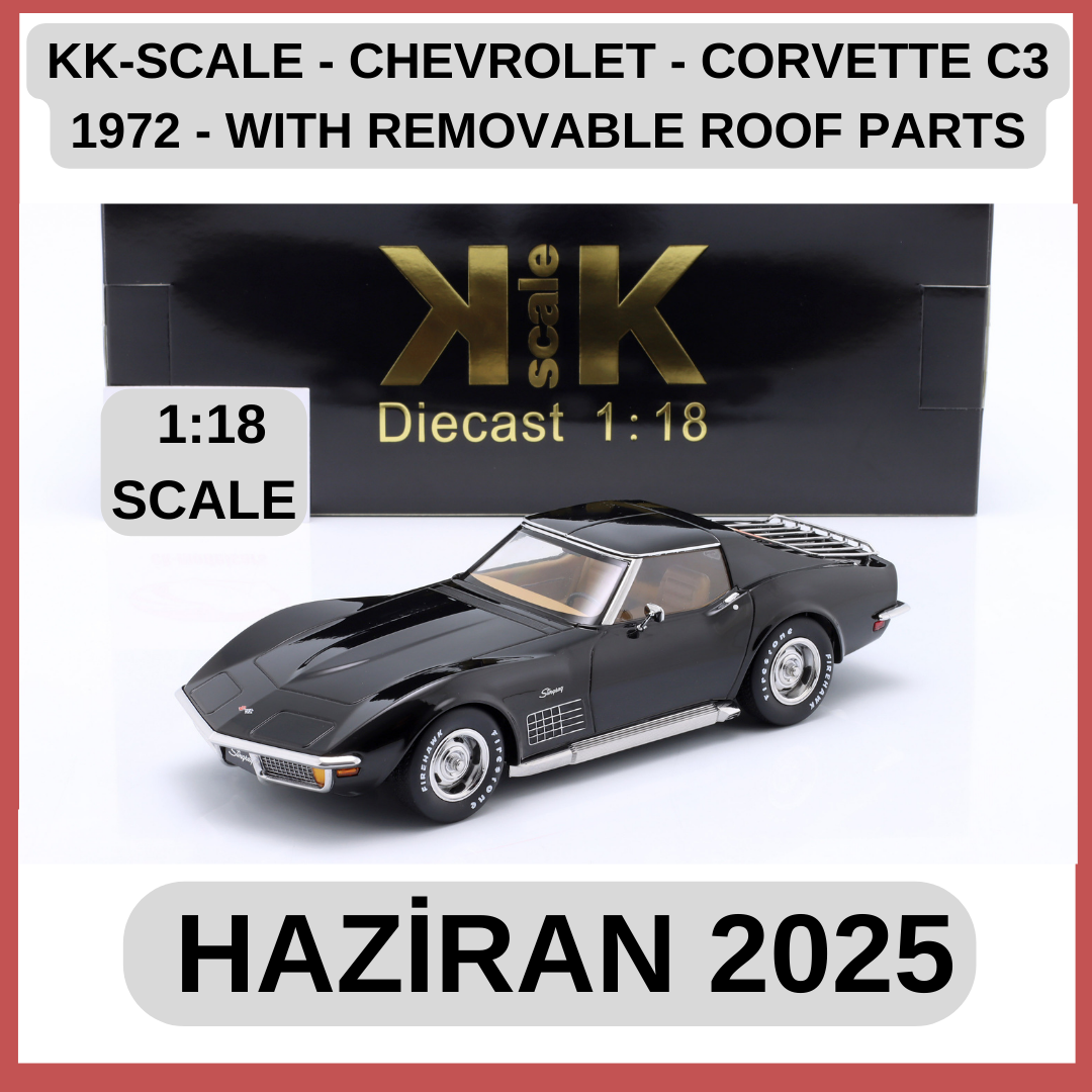 KK-SCALE - CHEVROLET - CORVETTE C3 1972 - WITH REMOVABLE ROOF PARTS