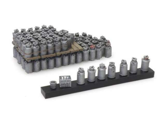 1/87 load of milk cans, grey