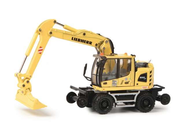 1/87 Liebherr A 922 Rail Two Way Excavator, yellow