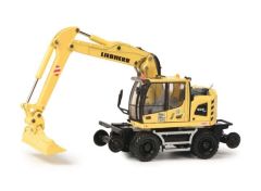 1/87 Liebherr A 922 Rail Two Way Excavator, yellow