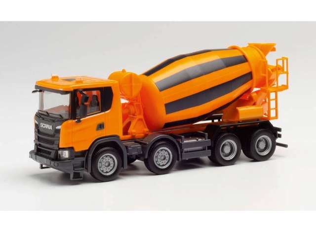 Scania CG 17 B.-LKW 4a. concrete mixer, orange