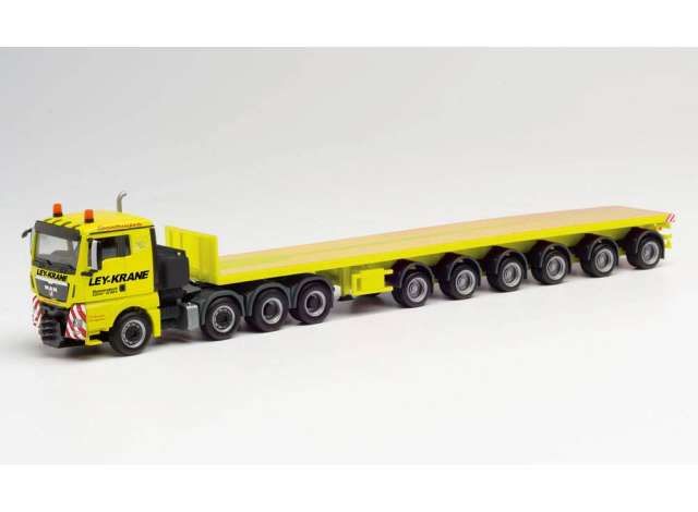 1/87 MAN TGX XL 4a. B.Sz. Ley Krane Gummersbach, yellow