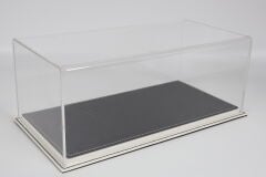 LYRD BOX 1:18 Ölçek Graphite Carbon / Ivory Base Sergileme Standı – (Beyaz Dikiş) LY113