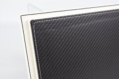 LYRD BOX 1:18 Ölçek Graphite Carbon / Ivory Base Sergileme Standı – (Beyaz Dikiş) LY113