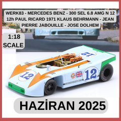 WERK83 - PORSCHE - 908/03 SPIDER TEAM JOHN WYER AUTOMOTIVE ENGINEERING GULF N 12 WINNER TARGA FLORIO 1970 JO SIFFERT - BRIAN REDMAN