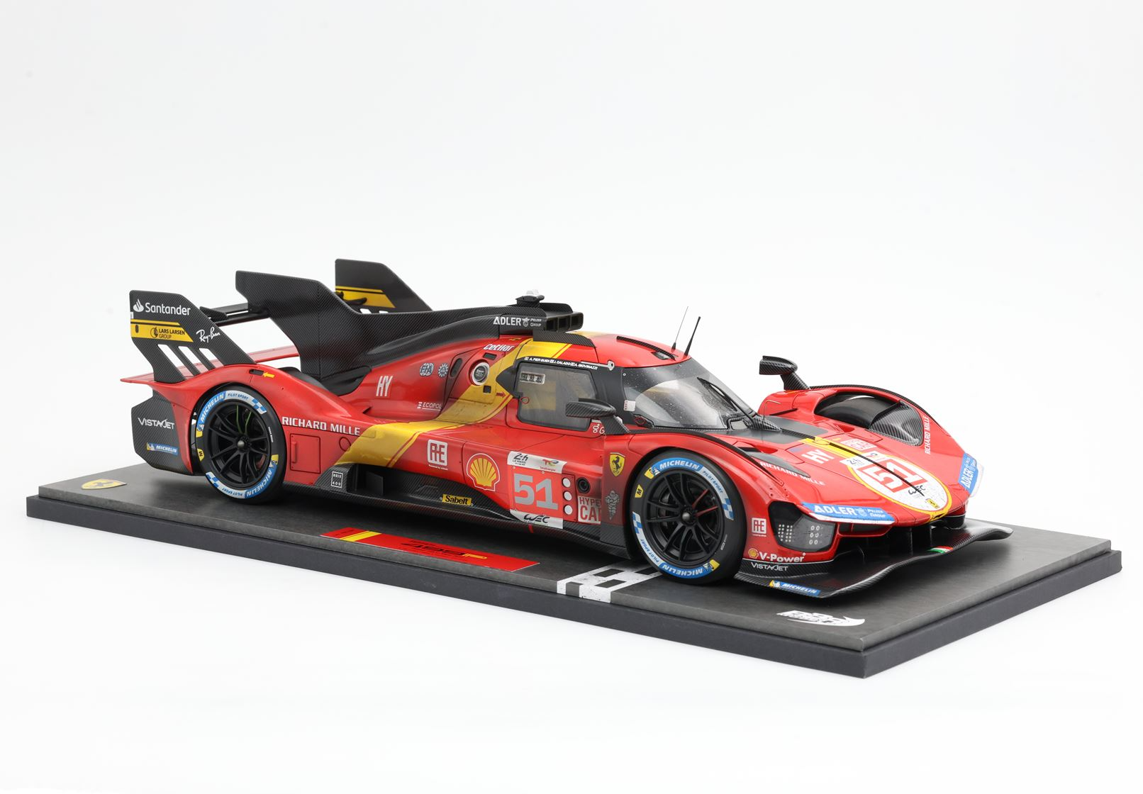 1/12 BBR Ferrari 499P  Winner Le Mans 2023 car n.51 dirty version Driver Pier Guidi-Calado-Giovinazzi - BBR1219DIRTY