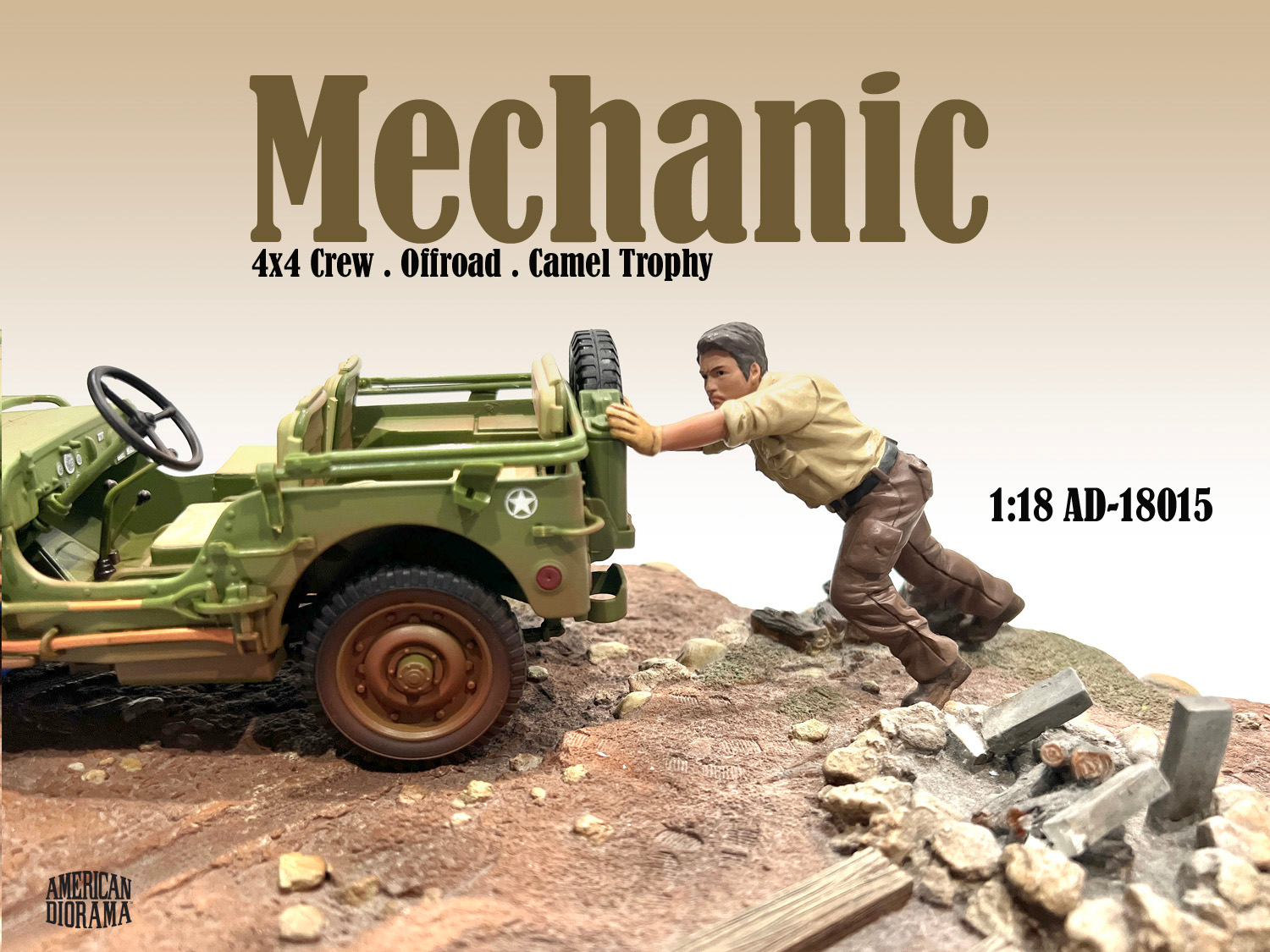 1/18 American Diorama 4x4 Mechanics - Figure #5 - AD18015