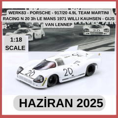 WERK83 - PORSCHE - 917/20 4.9L TEAM MARTINI RACING N 20 3h LE MANS 1971 WILLI KAUHSEN - GIJS VAN LENNEP