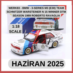WERK83 - BMW - 3-SERIES M3 (E30) TEAM SCHNITZER WARSTEINER N 15 WINNER DTM SEASON 1989 ROBERTO RAVAGLIA