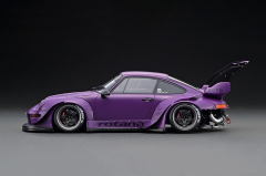 Ignition Model PORSCHE RWB 993 Matte Purple with Mr. Nakai