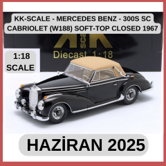 KK-SCALE - MERCEDES BENZ - 300S SC CABRIOLET (W188) SOFT-TOP CLOSED 1967
