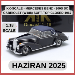 KK-SCALE - MERCEDES BENZ - 300S SC CABRIOLET (W188) SOFT-TOP CLOSED 1967