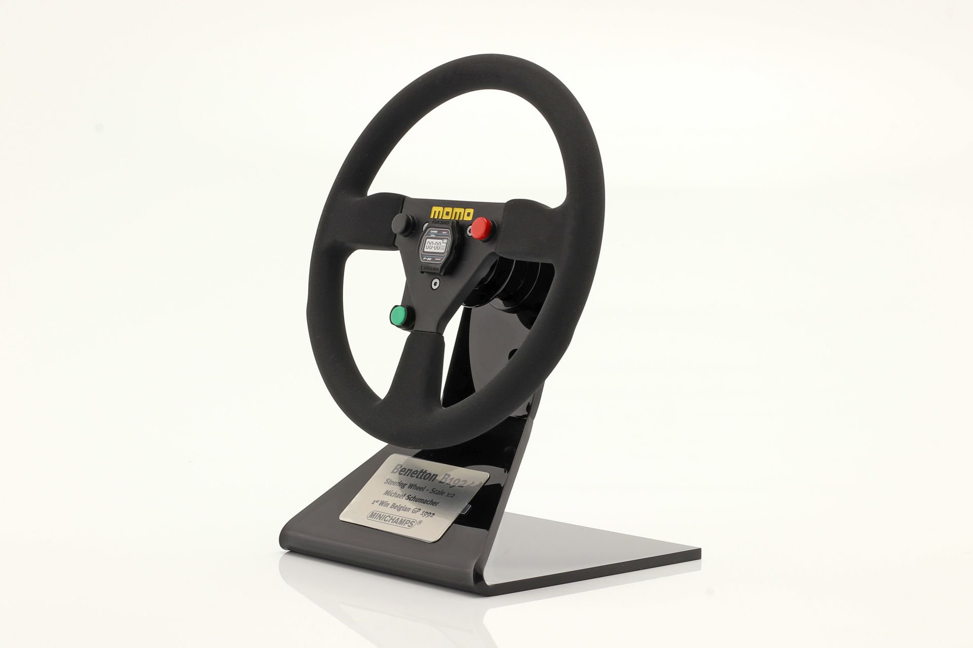 MINICHAMPS - ACCESSORIES - STEERING WHEEL - VOLANTE MOMO F1 BENETTON B192 FORD N 19 1st F1 WINNER BELGIUM SPA GP 1992 MICHAEL SCHUMACHER