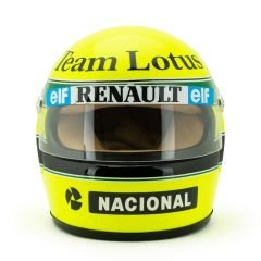 MINI HELMET - BELL HELMET - F1 CASCO HELMET TEAM LOTUS 97T RENAULT TURBO N 12 SEASON 1985 AYRTON SENNA